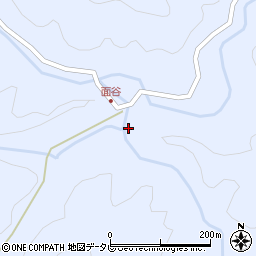 愛媛県北宇和郡松野町上家地352周辺の地図
