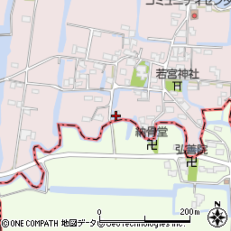 福岡県柳川市三橋町吉開122周辺の地図