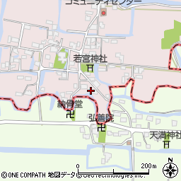 福岡県柳川市三橋町吉開135周辺の地図