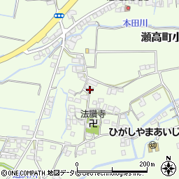 福岡県みやま市瀬高町小田1538周辺の地図