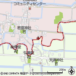 福岡県柳川市三橋町吉開166周辺の地図