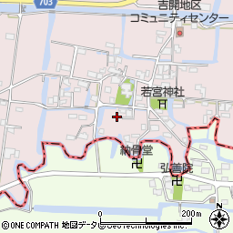 福岡県柳川市三橋町吉開114周辺の地図