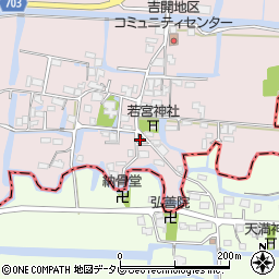 福岡県柳川市三橋町吉開132周辺の地図