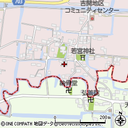 福岡県柳川市三橋町吉開112周辺の地図