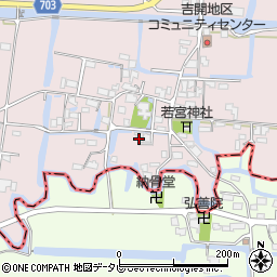 福岡県柳川市三橋町吉開113周辺の地図