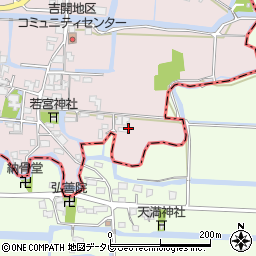 福岡県柳川市三橋町吉開171周辺の地図