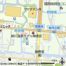 りらくる　柳川店周辺の地図