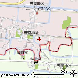 福岡県柳川市三橋町吉開159周辺の地図