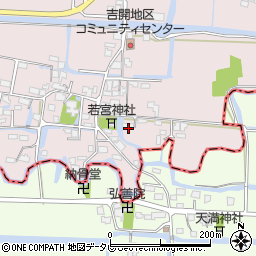 福岡県柳川市三橋町吉開155周辺の地図