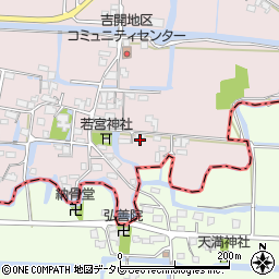 福岡県柳川市三橋町吉開160周辺の地図