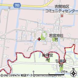 福岡県柳川市三橋町吉開102周辺の地図