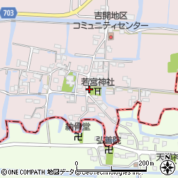 福岡県柳川市三橋町吉開149周辺の地図