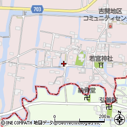 福岡県柳川市三橋町吉開90周辺の地図