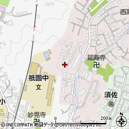 長崎県佐世保市高梨町2周辺の地図