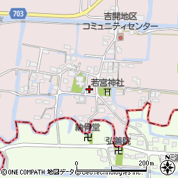 福岡県柳川市三橋町吉開109周辺の地図