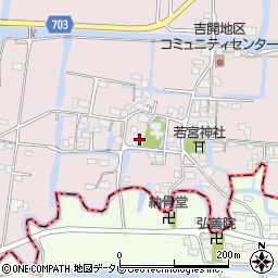 福岡県柳川市三橋町吉開101周辺の地図