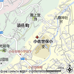 長崎県佐世保市小佐世保町17周辺の地図