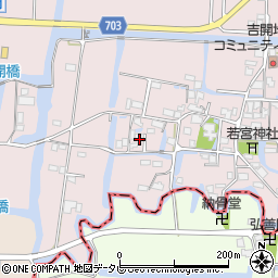 福岡県柳川市三橋町吉開39周辺の地図