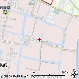 福岡県柳川市西浜武174周辺の地図