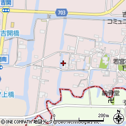 福岡県柳川市三橋町吉開43周辺の地図
