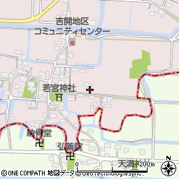福岡県柳川市三橋町吉開187周辺の地図