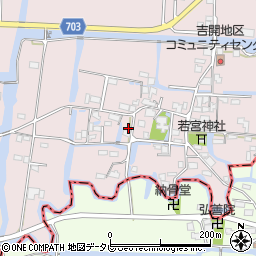 福岡県柳川市三橋町吉開88周辺の地図