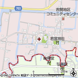福岡県柳川市三橋町吉開94周辺の地図
