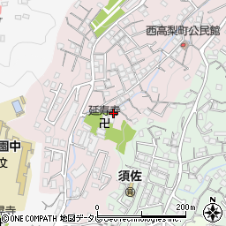 長崎県佐世保市高梨町1-42周辺の地図