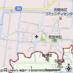 福岡県柳川市三橋町吉開95周辺の地図