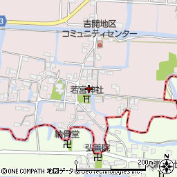 福岡県柳川市三橋町吉開214周辺の地図