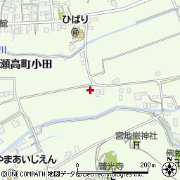 福岡県みやま市瀬高町小田1493周辺の地図