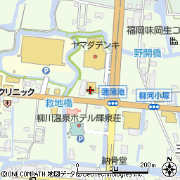 洋服の青山柳川店周辺の地図