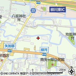 福岡県柳川市三橋町柳河596周辺の地図