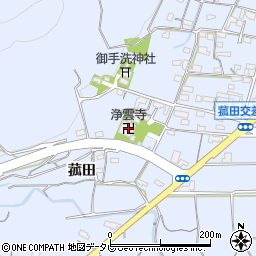 浄雲寺周辺の地図
