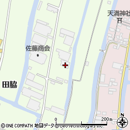 福岡県柳川市田脇337周辺の地図