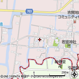 福岡県柳川市三橋町吉開36周辺の地図
