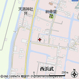 福岡県柳川市西浜武400-7周辺の地図