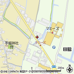 福岡県柳川市田脇3周辺の地図