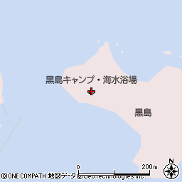 黒島キャンプ・海水浴場周辺の地図