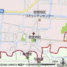 福岡県柳川市三橋町吉開215周辺の地図