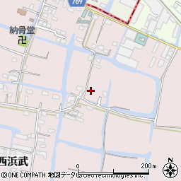 福岡県柳川市西浜武172周辺の地図