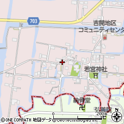 福岡県柳川市三橋町吉開86周辺の地図