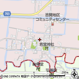 福岡県柳川市三橋町吉開71周辺の地図