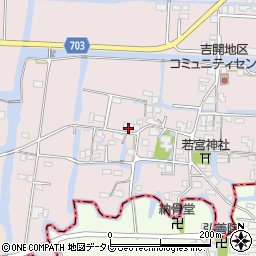 福岡県柳川市三橋町吉開85周辺の地図