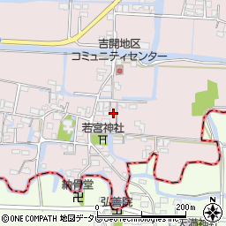 福岡県柳川市三橋町吉開211周辺の地図