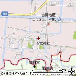 福岡県柳川市三橋町吉開69周辺の地図