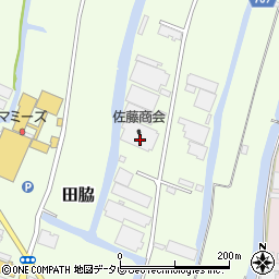 福岡県柳川市田脇251周辺の地図