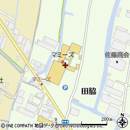 福岡県柳川市田脇129周辺の地図