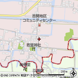 福岡県柳川市三橋町吉開206周辺の地図