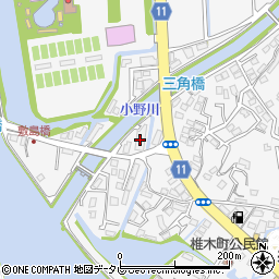 昭和被服総業佐世保第１工場周辺の地図
